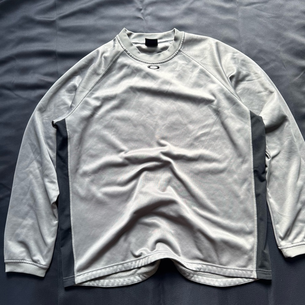 Oakley Gray Long Sleeve Performance Tee